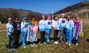 на трассе волонтёры и судьи