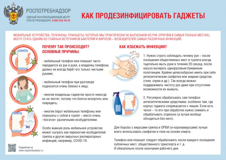 Какпродезинфицировать гаджеты