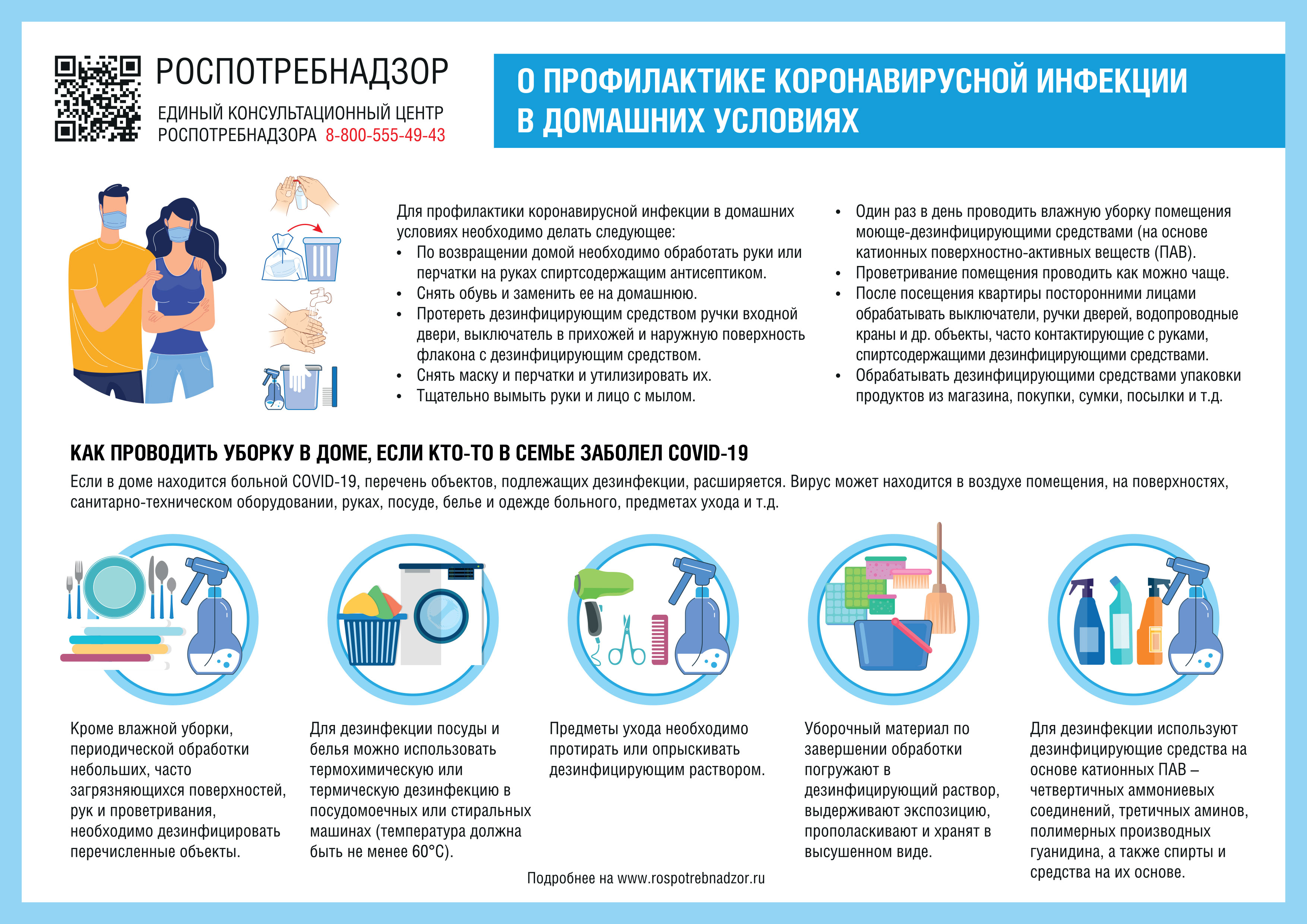 О профилактике коронавирусной инфекции в домашних условиях