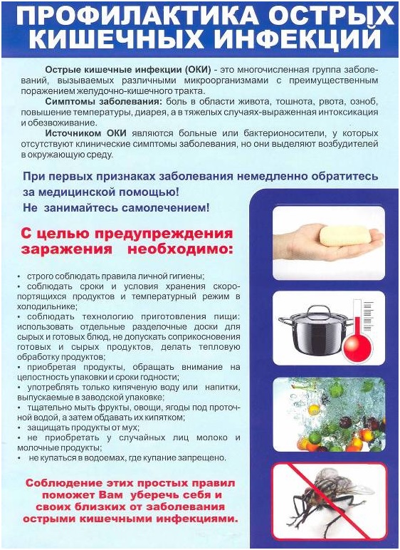 О мерах профилактики острых кишечных инфекций
