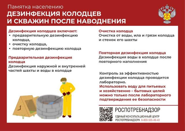 Памятки населению по проведению дезинфекционных мероприятий в послепаводковый период